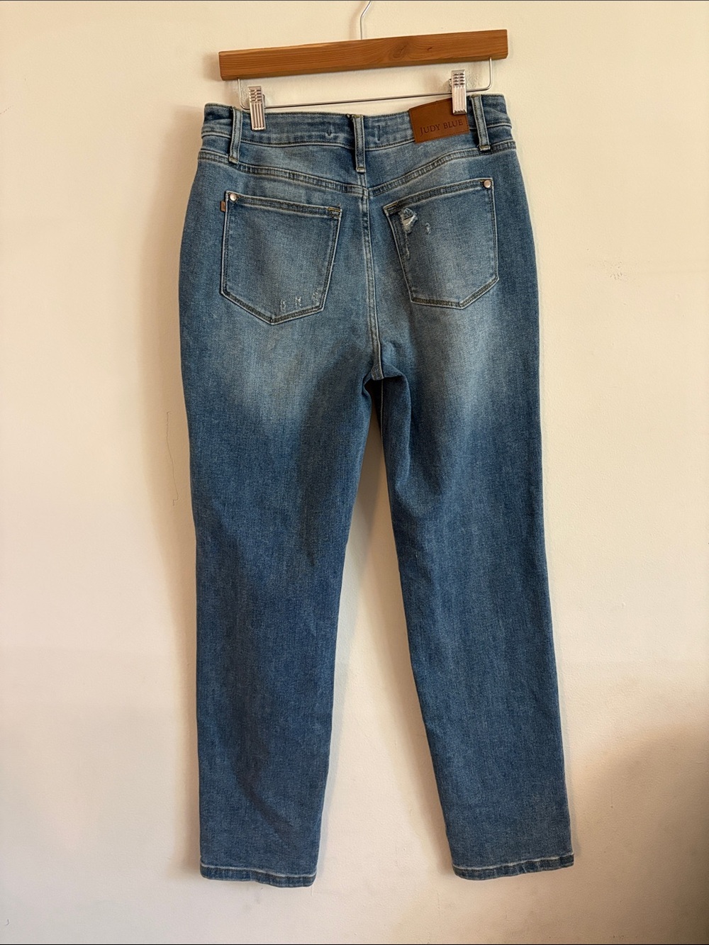 Judy Blue Slim Straight Jeans size 7/28 Medium Wash - Picture 3 of 9
